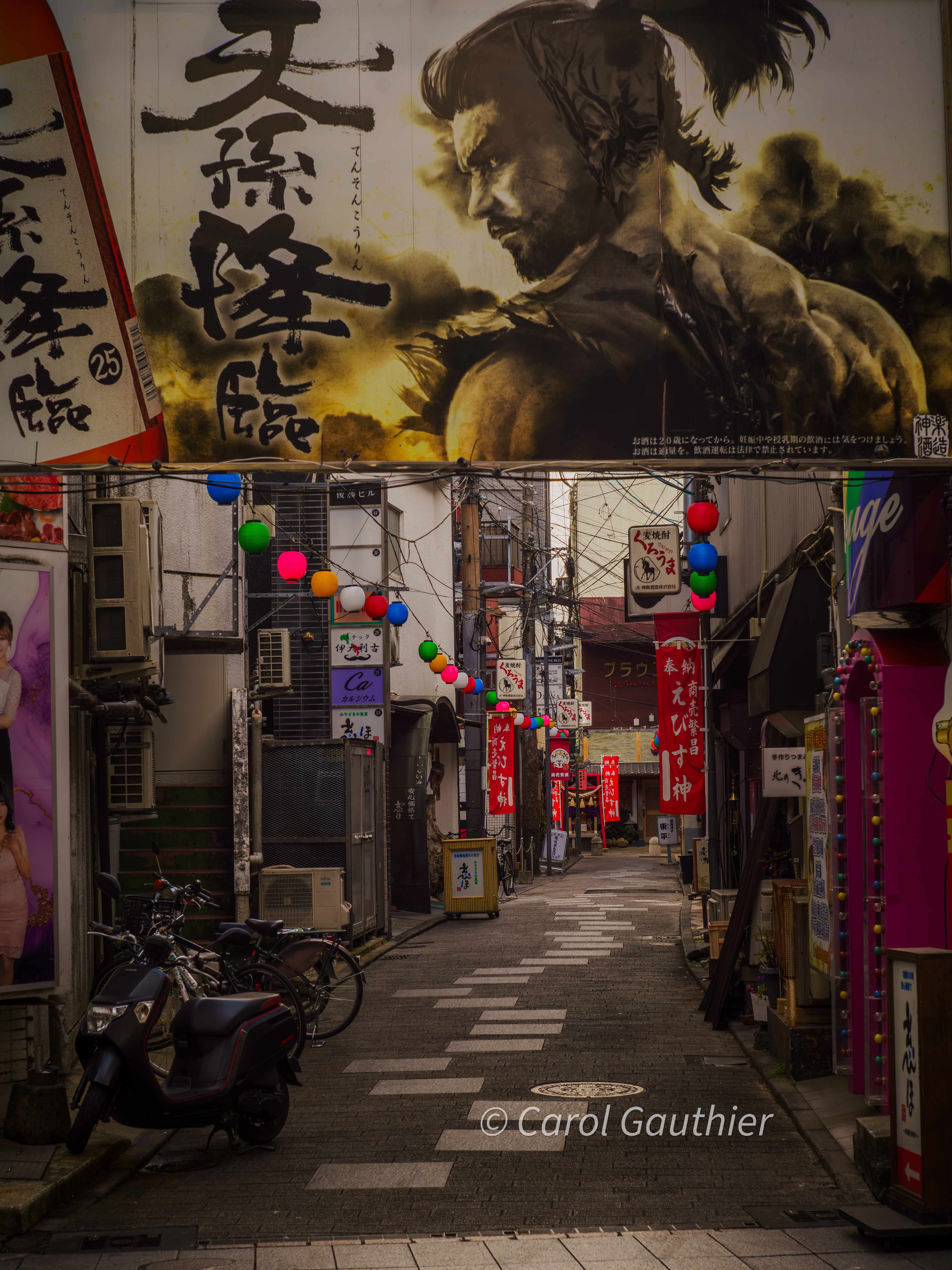 Downtown shopping and restaurant alley in Miyazaki, Kyshu, Japan