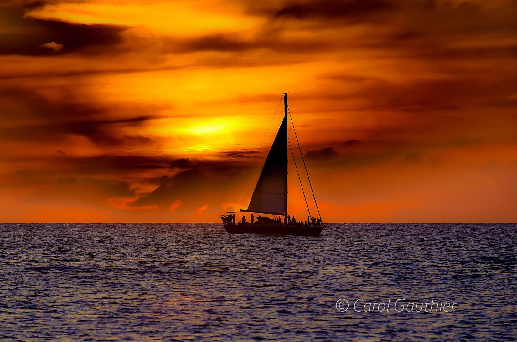 Voilier à Hawaii