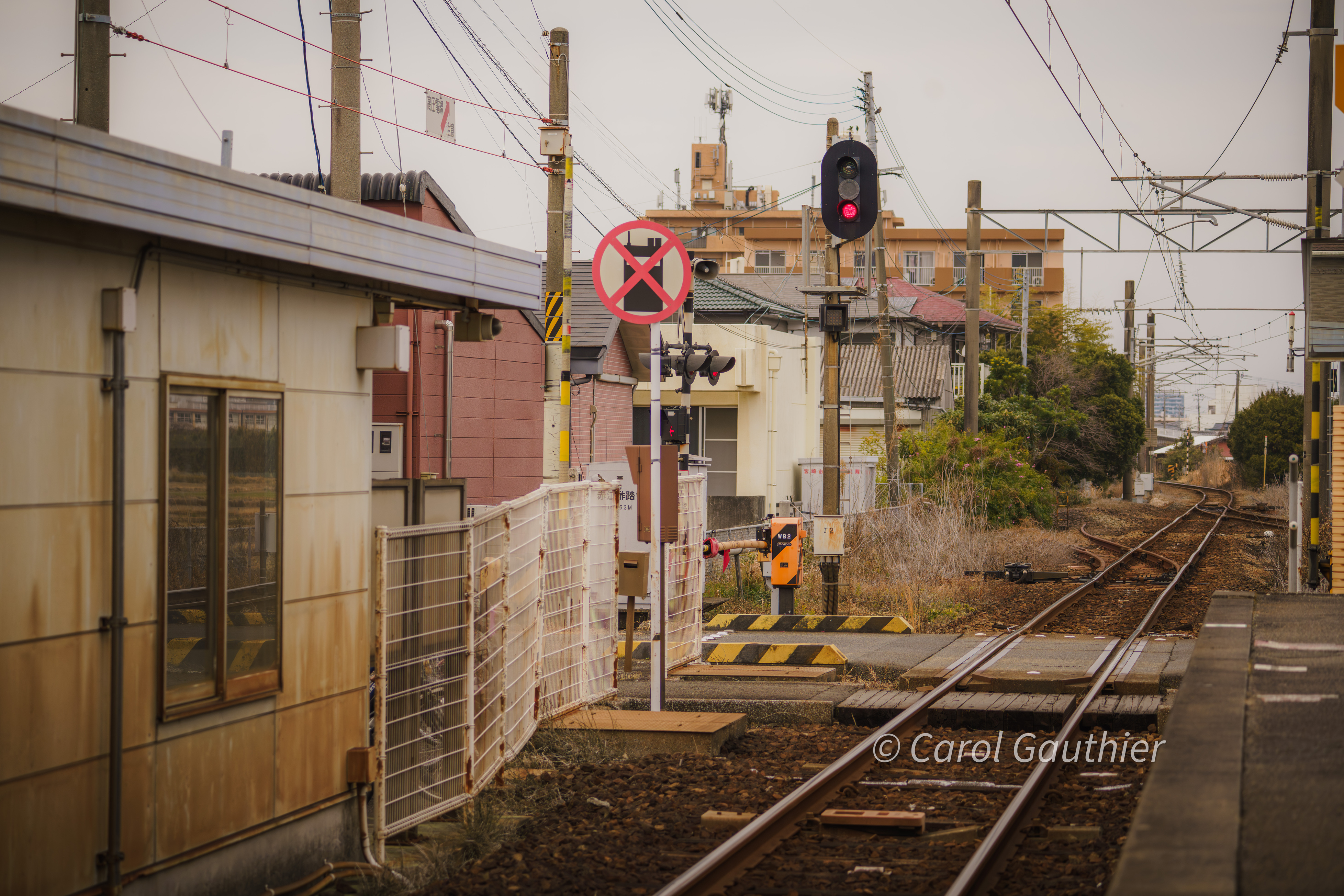 Station de train de Tayoshi près de l'aéroprt de Miyazaki